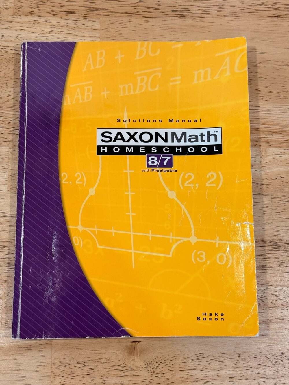 Saxon Math Homeschool 8/7 Solutions Manual with Prealgebra
